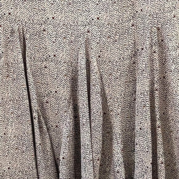 PASCAL (NEW) Long Sleeve Maxi Dress Bow Neck Light Gray & Multi Dots Size L - Picture 4 of 12